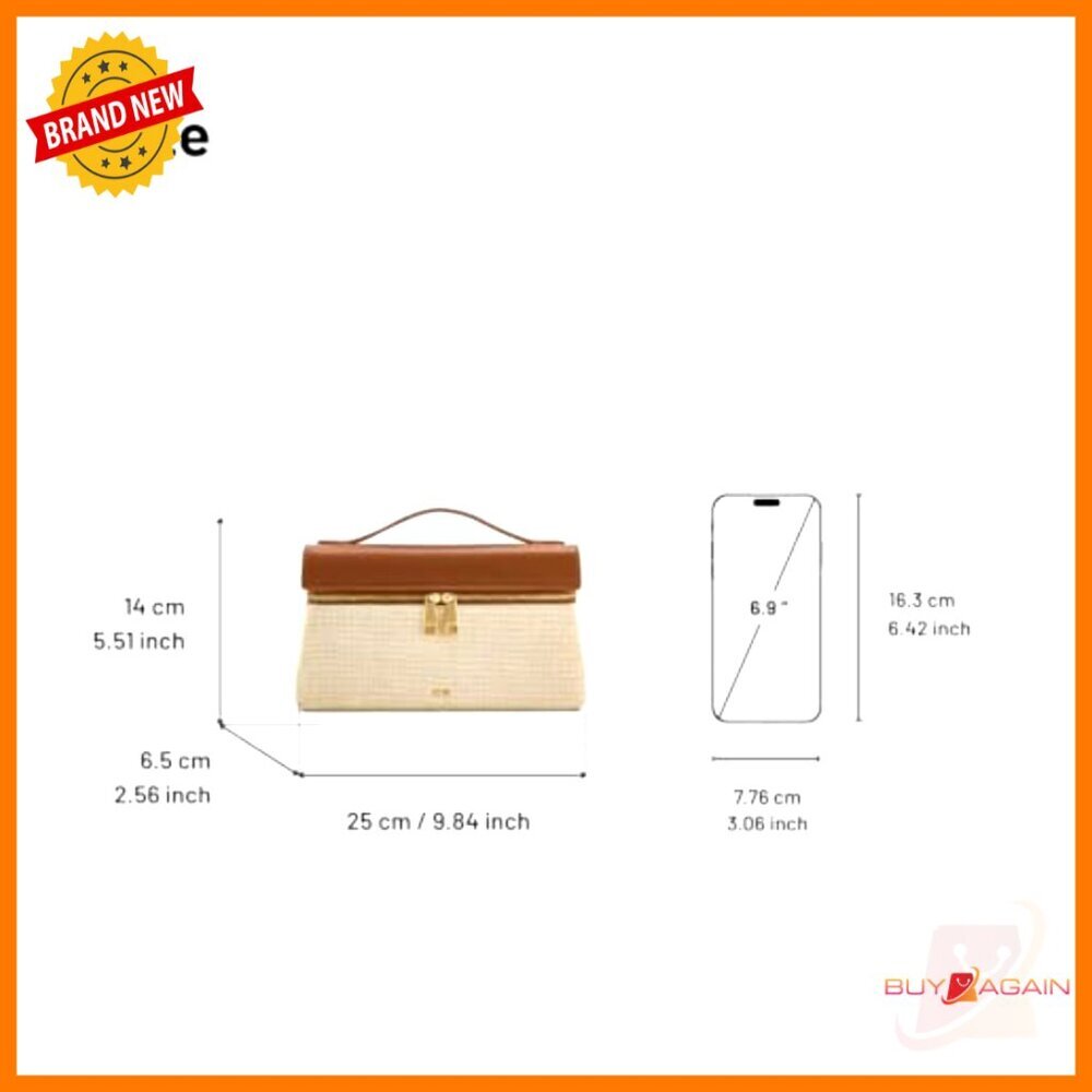 Canvas Top Handle Bag with Adjustable Strap, Fits Phone - Picture 6 of 7